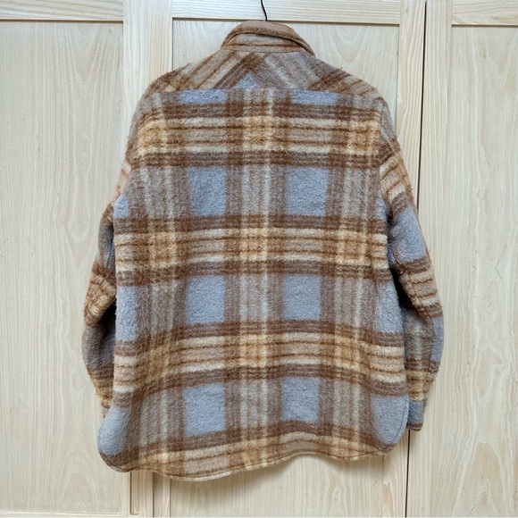 Andamane Evita Checked Shirt Jacket L - Picture 2 of 5